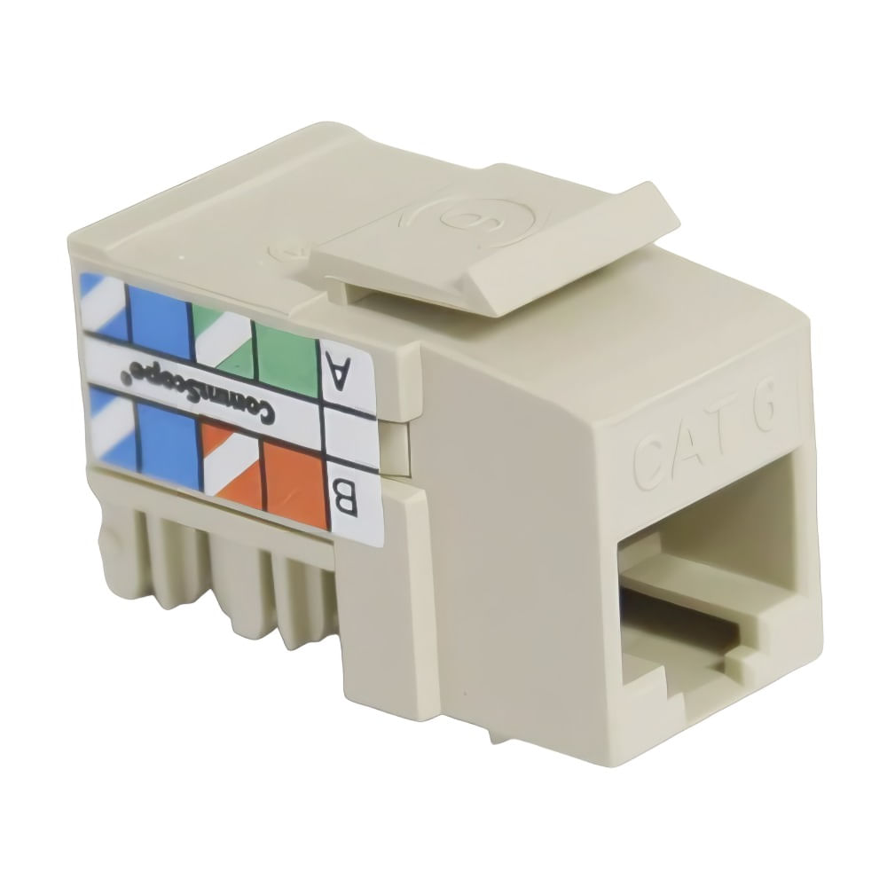Keystone RJ45 CAT6 CommScope Bege